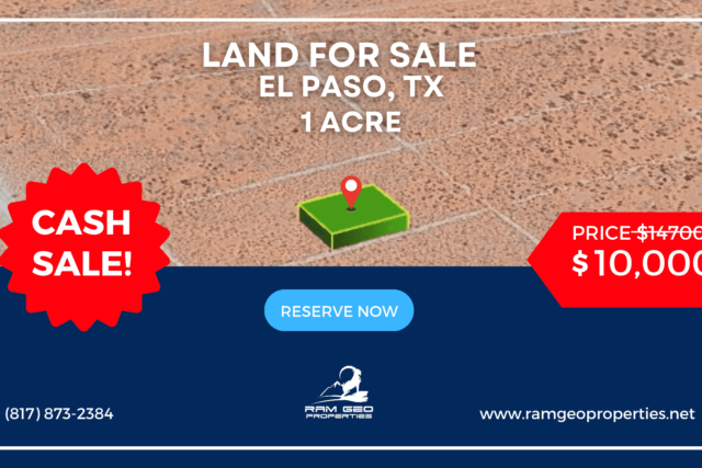 Prime 1-Acre Lot in El Paso County, TX – Ideal Location for Growth and Recreation – $10,000