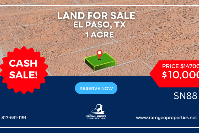 SN88 – Exceptional 1-Acre Lot in El Paso County, TX – Ideal for Development and Fun! – $10,000